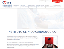 Tablet Screenshot of iccardiologico.com